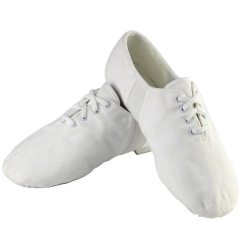 Sansha Tivoli Professional Split Sole White JS3C 11m Jazz shoes neoprene Sz 10